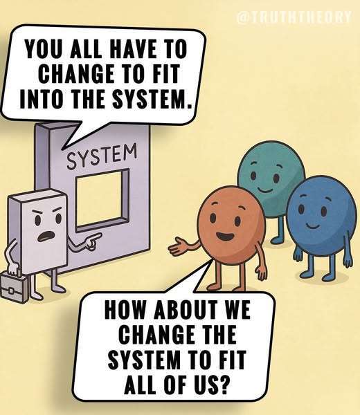 het schoolsysteem veranderen. kind past niet in het systeem