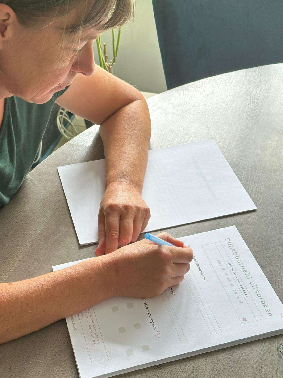 journaling, dankbaarheidsschrift