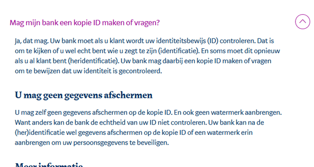 digitale ID-check bank</p>
<p>ASN identificatie verplicht?</p>
<p>paspoortscan bank verplicht</p>
<p>biometrische bankcontrole</p>
<p>toegang blokkeren bank</p>
<p>BSN verwerking bank</p>
<p>Wwft identificatie
