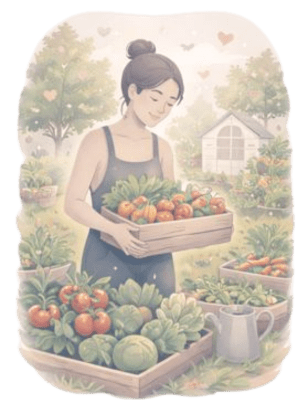 zelfvoorzienende groentetuin