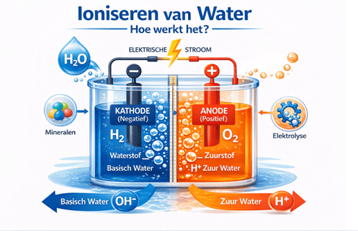 wat is ioniseren van water